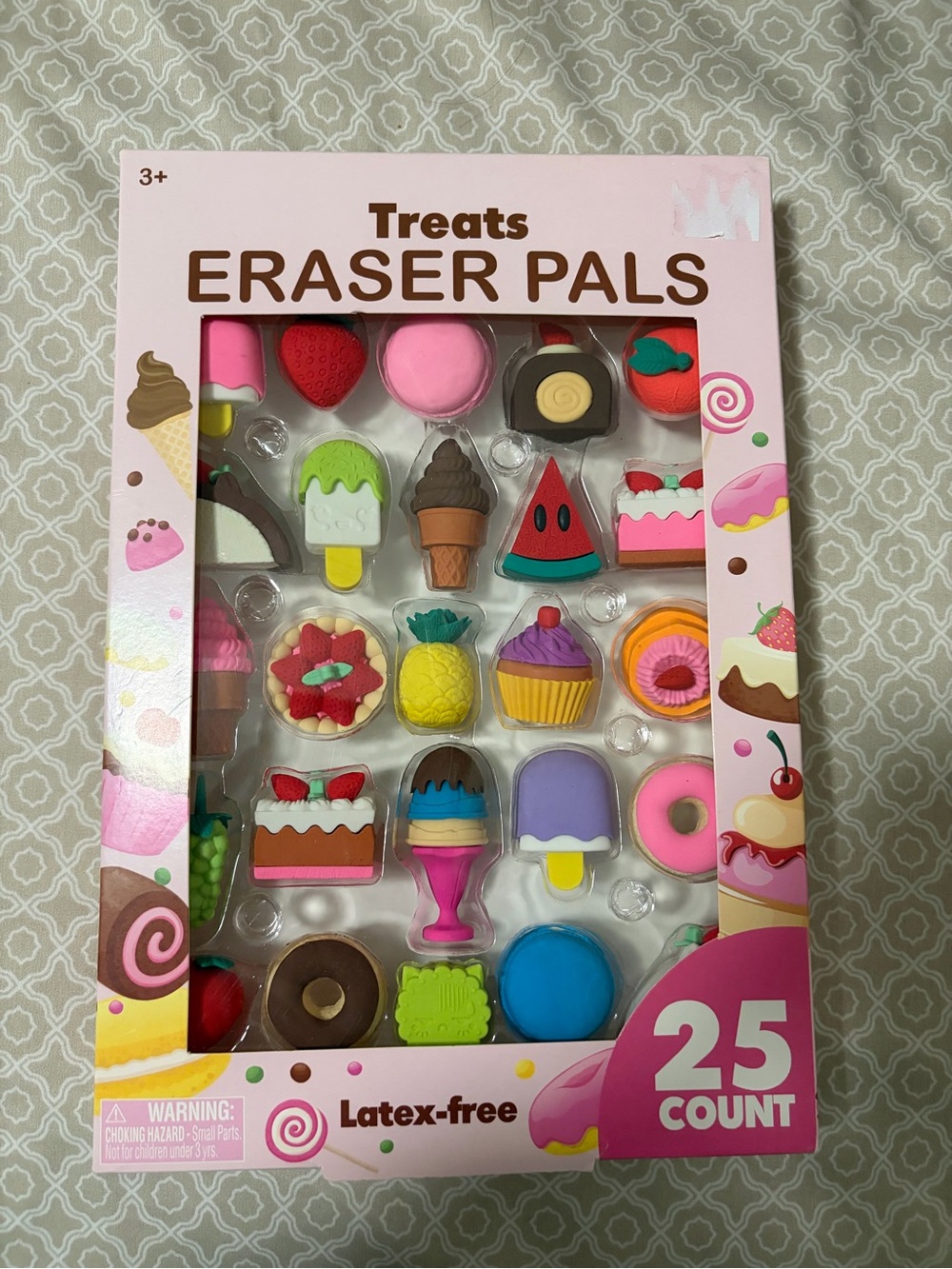 Treats Eraser Pals Pink Assorted Toy Erasers - 25 Count